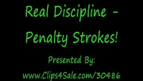 Real Discipline - Penalty Strokes - Severe F/M Spanking Session to Tears!