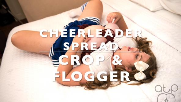 Cheerleader Bound Spread - Crop and Flogger - CheerSmacked 3 Fantasy - 720p