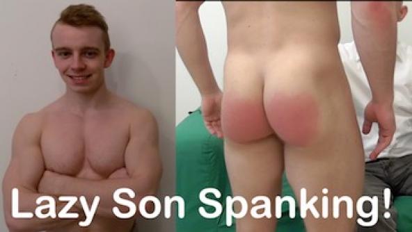 Lazy step-boy Spanking! Featuring Boris Lang