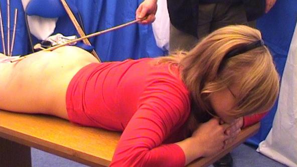 Bianca - Spanking Experience with Hand & Cane (angle 2) - wmv