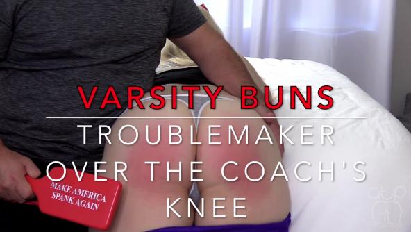 Varsity Buns Paddled over the Coach’s Knee - 720p