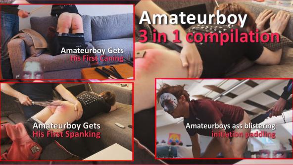 Amateurboy 3 in 1 spanking compilation