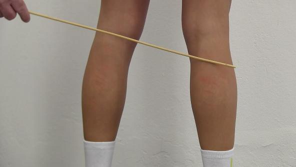 Vicky legs caning 1112