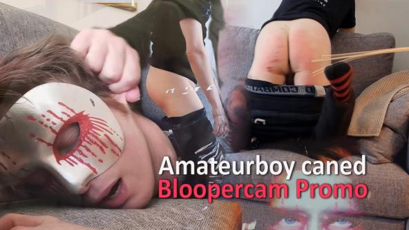 Amateurboy Gets His First Caning - full facecam rec incl bloopers