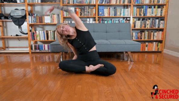 Cara Day - Mummified Yoga Girl - Part 1