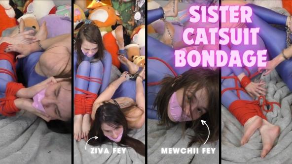 4K/ Fey Sisters Cam Show Struggle Bondage Reward