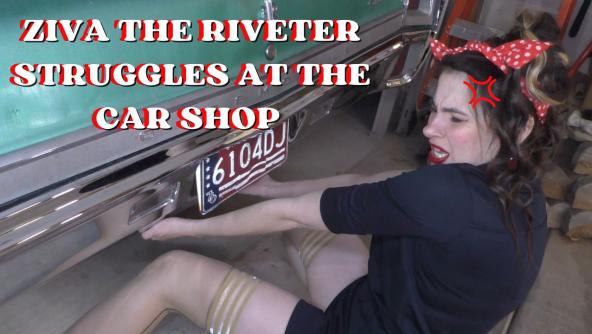 HD/ Ziva the Riveter Struggles at the Car Shop