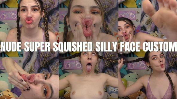 4K/ Ziva Fey - Nude Super Squished Silly Face Custom