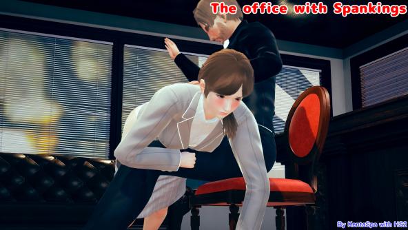 [CG Animation] #41 The office with Spankings (Episode1 of 5: Owner's toys)