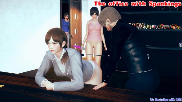 [CG Animation] #44 The office with Spankings (Episode4 of 5: Humiliation for tardiness)