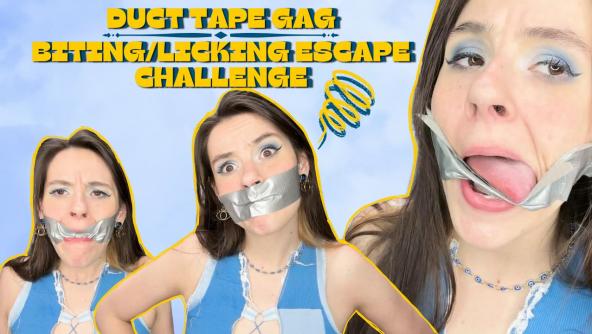 4K/ Ziva Fey - Duct Tape Gag Escape Challenge