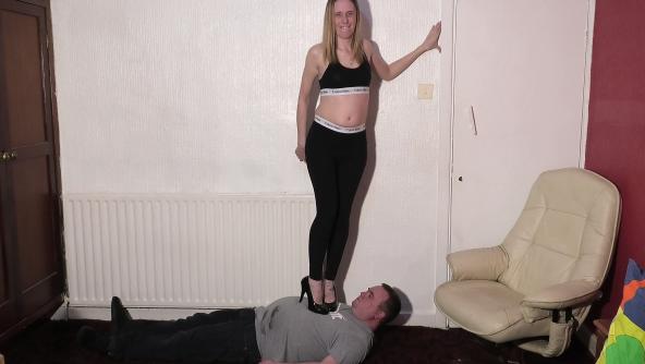 Danielle Tramples Her Slave In Different Shoes Part 1