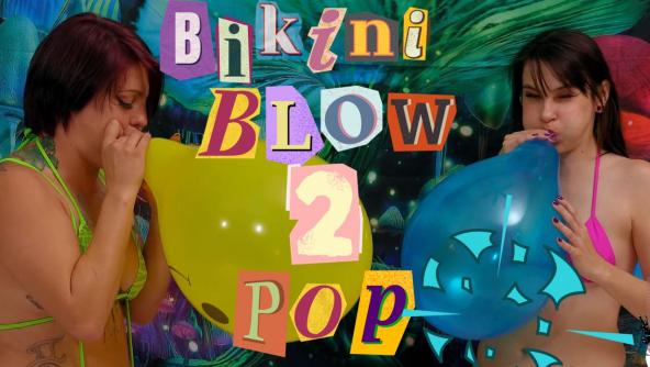 HD/ Ziva Fey - Ziva And Jurnee Blow To Pop Balloon Challenge