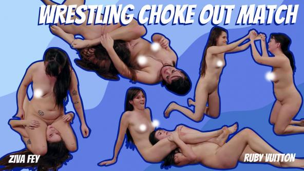 HD/ Ziva Fey - Wrestling Pass Out Match With Ruby Vuitton