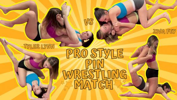 4K/ Tyler Lynn vs. Ziva Fey Pro style Pin Wrestling Match