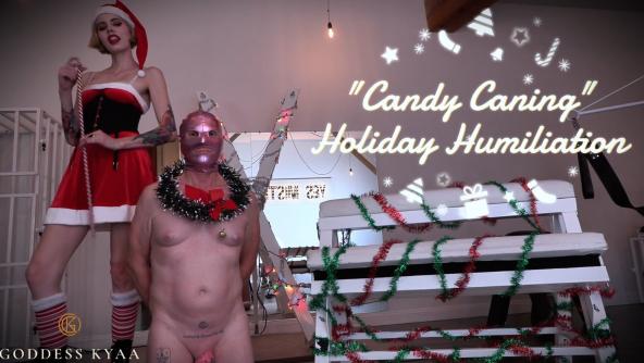 Candy Caning - Holiday Humiliation by Goddess Kyaa