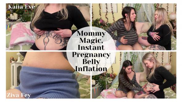 4K/ Ziva Fey - Mommy Magic - Instant Pregnancy Belly Inflation