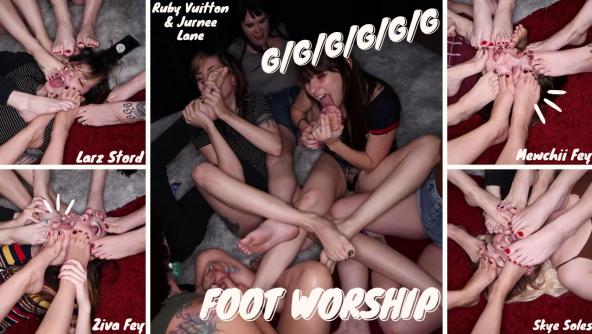 4K/ Ziva Fey - G/G/G/G/G/G Foot Worship