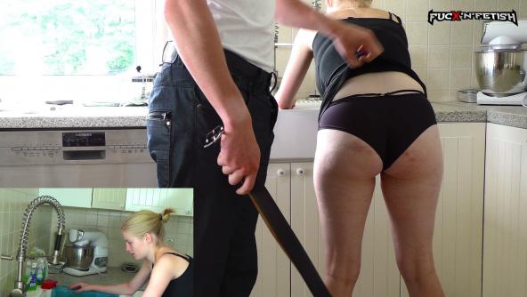 The Obstinate Brat - Dualscreen - Spanking