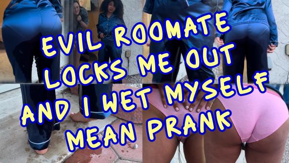 Evil Roomate LOCKS ME OUT & I WET MYSELF ! Mean Prank !! Pee Desperation