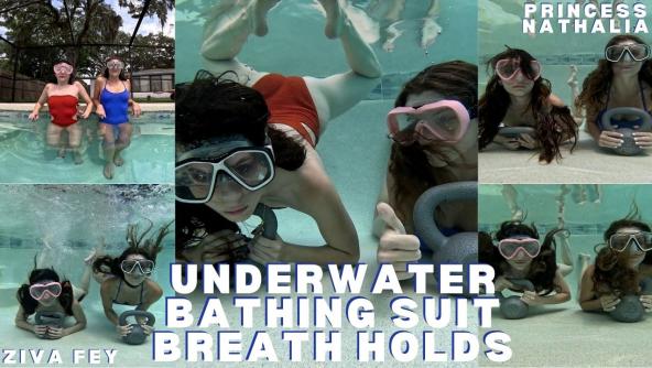 HD/ Ziva Fey - Bathing Suit Breath Holds With Princess Nathalia