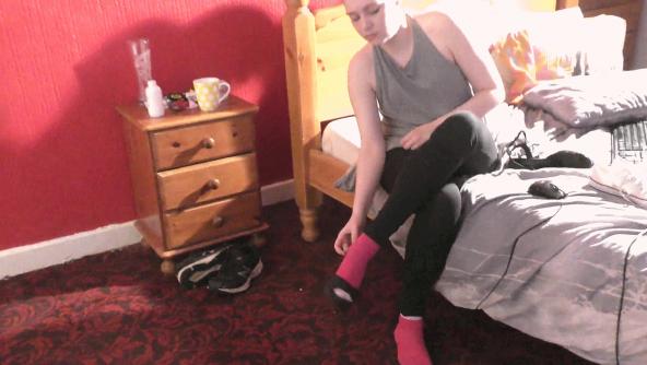 Sophie Puts On Her Sandals