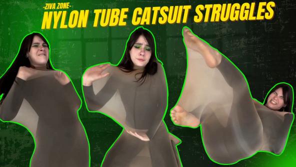 4K/ Ziva Fey - Ultra Ziva in: Nylon Tube Booby Trap Struggle