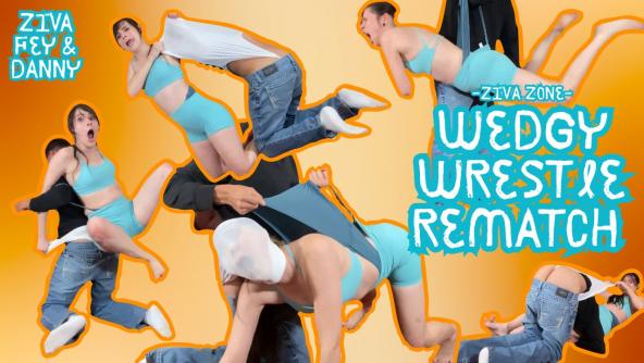 HD/ Ziva Fey Wedgy Wrestle Rematch With Danny