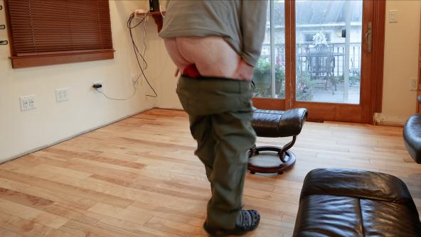 Over the Ottoman in the Newly Finished Room