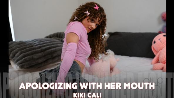 Kiki Cali Apoligizes with her Mouth- Cum Swallowing Blowjob HD 1080p Mov file