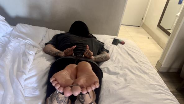 Anna Hogtied Bastinado Punishment At Hotel